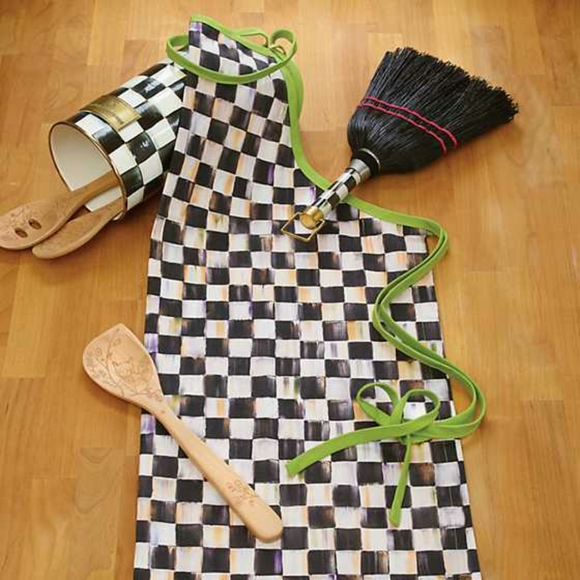 Mackenzie-childs 26" x 49" Truly Me Courtly Check Apron - Picture 4 of 4